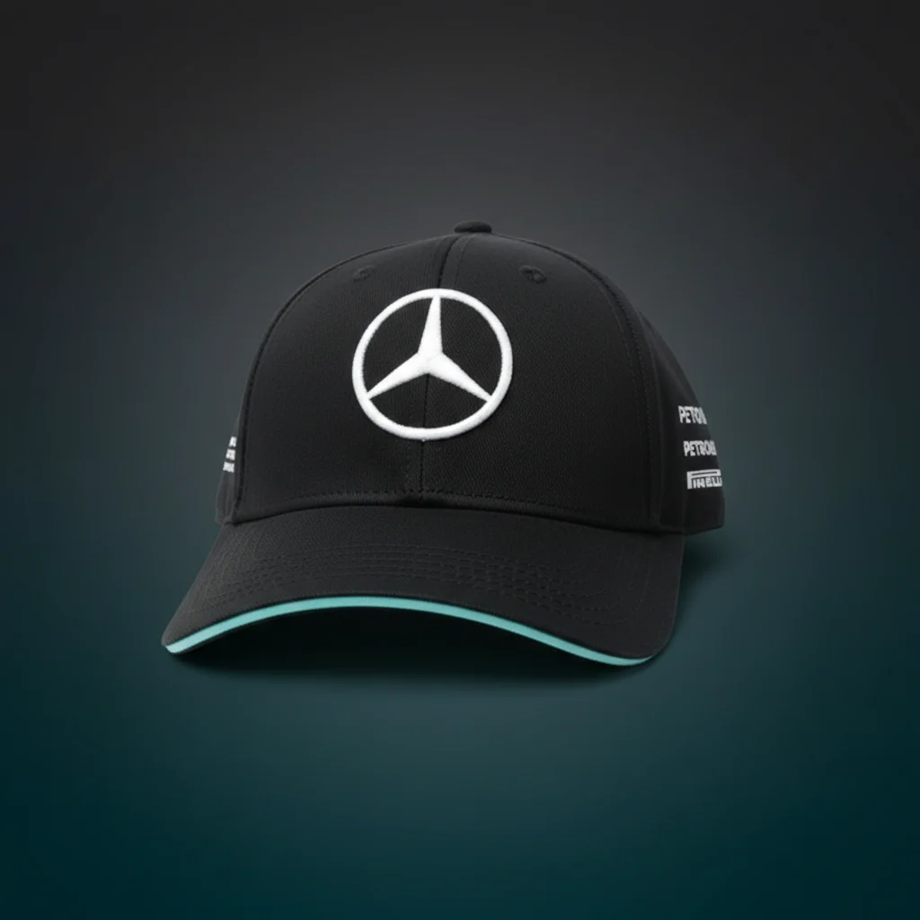 Mercedes-Benz Black Baseball Cap – Premium Designer Hat - Cap On Head