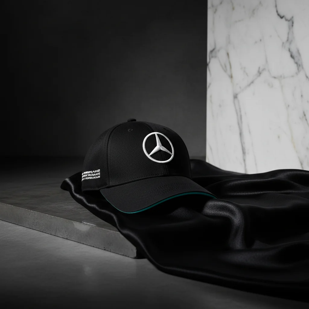 Mercedes-Benz Black Baseball Cap – Premium Designer Hat - Cap On Head