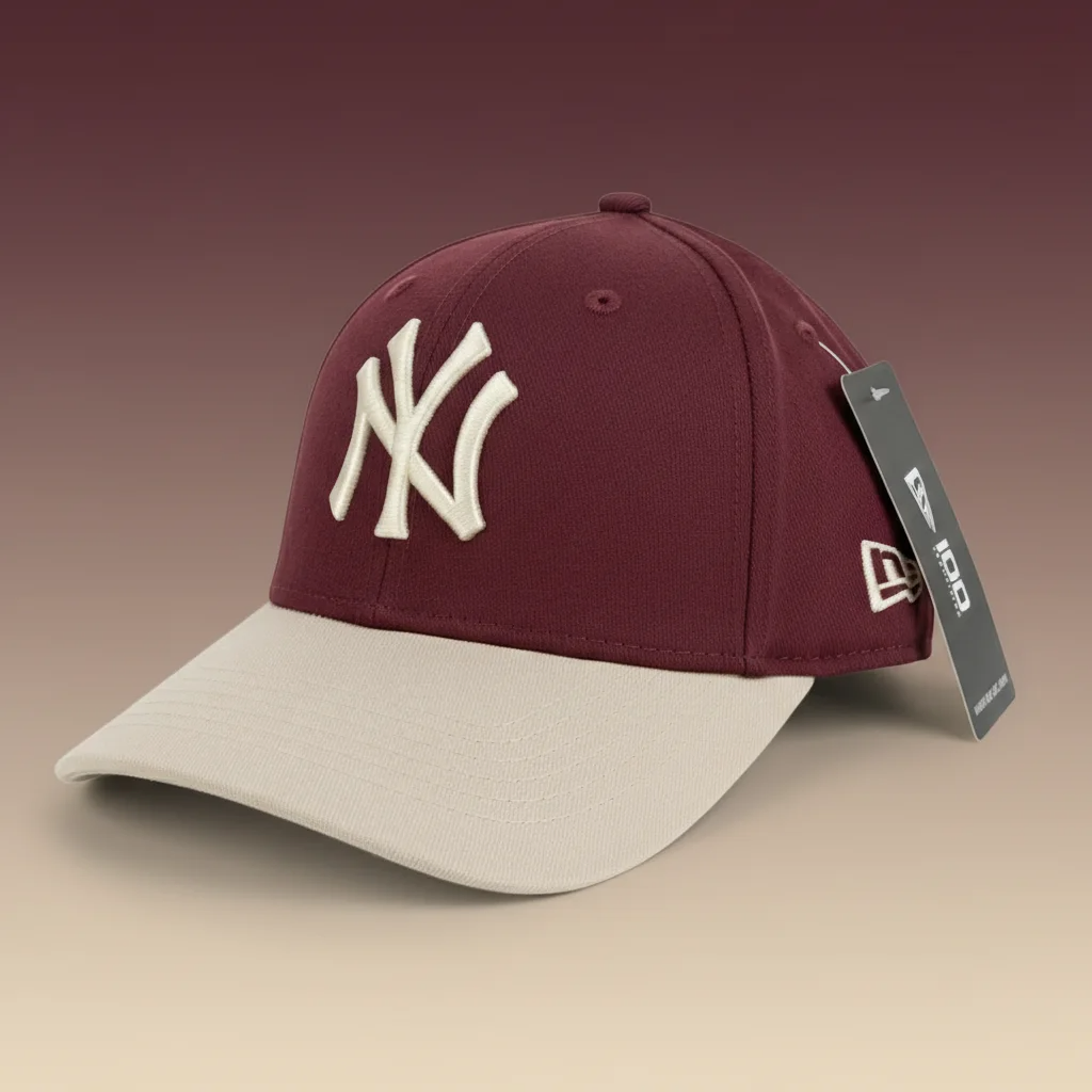 New Era New York Yankees Adjustable Cap – Burgundy & Light Cream ...
