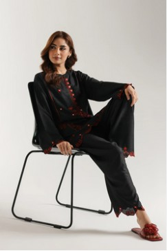 ETHNC  - EMBROIDERED SUIT 2 PIECE