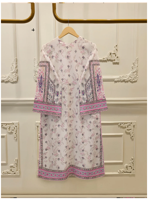 AGHANOOR 2 PIECE - EMBROIDERED DIGITAL PRINTED LUXURY LAWN (Shirt + Dopatta) S114754