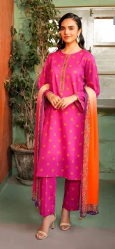 NISHAT - 3 Piece - Printed Suit  UNSTITCHED 5