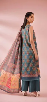 NISHAT - 3 Piece - Digital Printed Suit UNSTITCHED 4