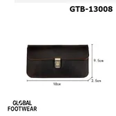 American style Genuine leather Men's horizontal waist bag