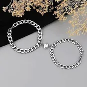 Magnetic Heart Shaped Couple Bracelets