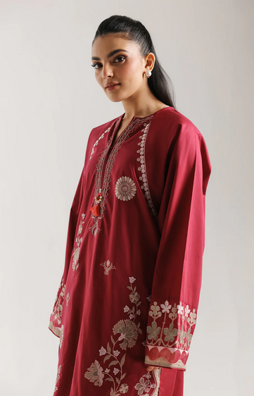ETHNC  - EMBROIDERED  2 PIECE SUIT