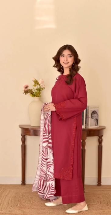 Pemberley 3 Pcs luxury embroidery stitched dress
