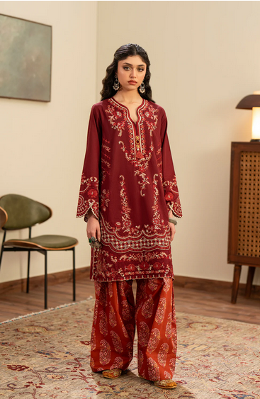 ETHNC  - EMBROIDERED 2 PIECE SUIT 103/303
