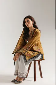 ETHNC EMBROIDERED SUIT STITCHED 2 PIECE-217