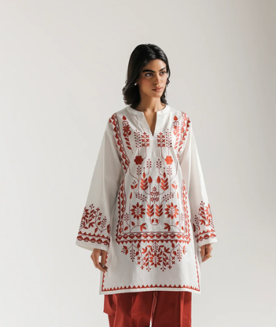 ETHNC | 2 PIECE EMBROIDERED SUIT | WHITE | E7822/102/001