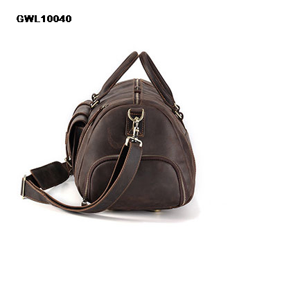 Men's Genuine Leather crazy horse Travel Bag