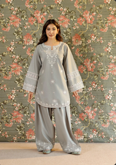URGE Ready to wear 2PC chikankari lawn dress