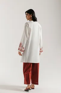 ETHNC | 2 PIECE EMBROIDERED SUIT | WHITE | E7822/102/001
