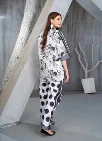 Noorma Kaamal - 2 - PIECE WHITE AND BLACK