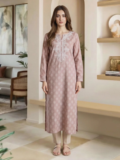LIMELIGHT Lawn Texture Shirt- Embroidered (Pret)