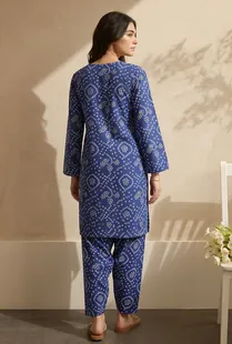 ZELLBURY | LIMELIGHT Viscose Cotton KAFTAN (Pret)