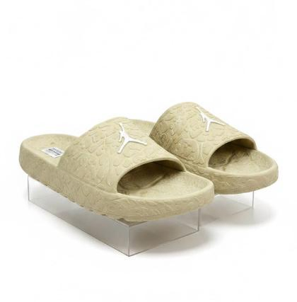 Jordan Jumpman Slides – Elephant Print Strap, 3 Colorways: Black, Sand, Tan