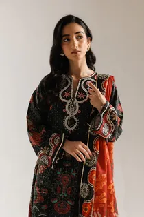 ETHNC EMBROIDERED SUIT STITCHED 2 PIECE-E4105/103