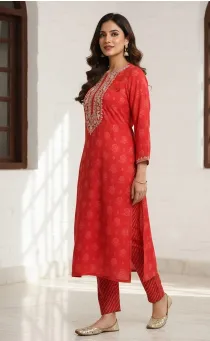 SAPPHIRE - LINEN COTTON EMBROIDARY 2 PIECE 2