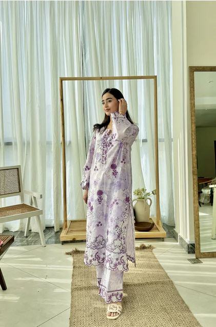 Lakhany 02 Piece Ready to wear Printed Embroidered Shirt & Trouser 0409 