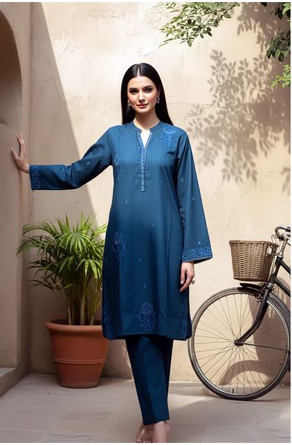 Lakhany 02 Piece Ready to wear Embroidered Shirt & Trouser
