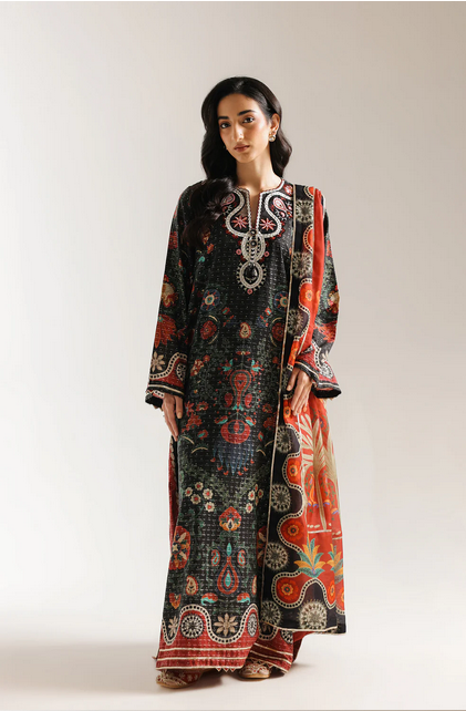 ETHNC EMBROIDERED SUIT STITCHED 2 PIECE-E4105/103