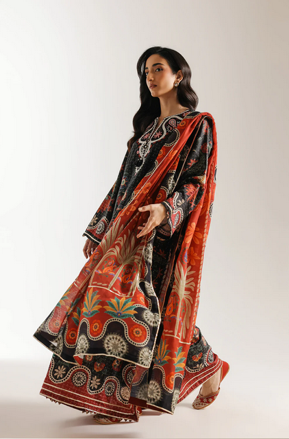 ETHNC EMBROIDERED SUIT STITCHED 2 PIECE-E4105/103