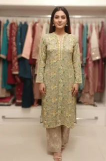 SAPPHIRE - LINEN COTTON EMBROIDARY 2 PIECE 3