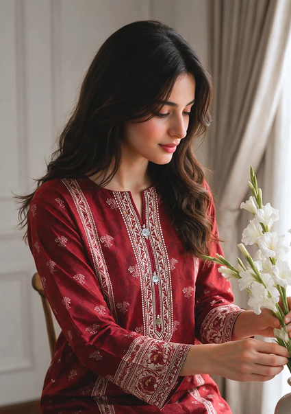 ZELLBURY | Kurta Dupatta Trouser - 2679