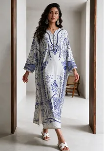 ZELLBURY | Printed Kaftaan Dress - 3075