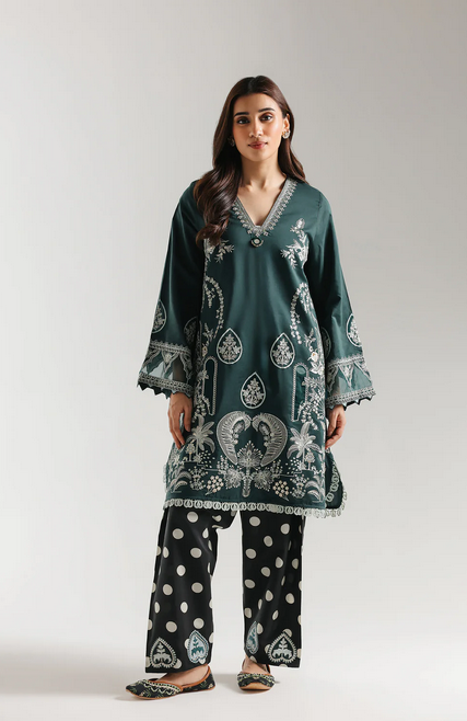  SHIRT – LOOSE FIT – V-NECK – WIDE SLEEVES – REGULAR LENGTH