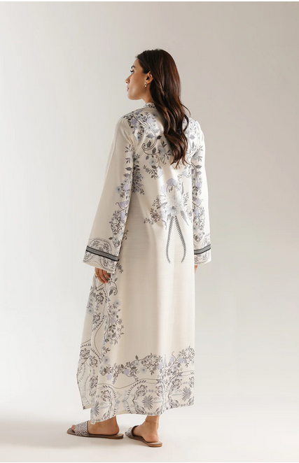 PRINTED KAFTAN, LOOSE FIT - V NECK - FULL SLEEVES -LONG LENGTH