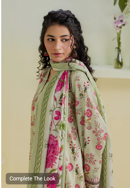 ZELLBURY 2 PIECES PRINTED LAWN (Kurta Dupatta)