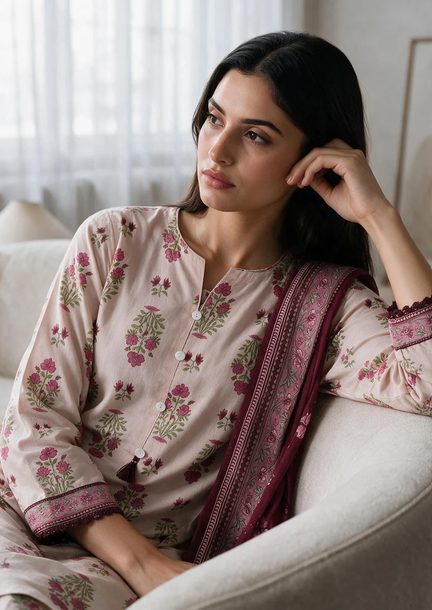 ZELLBURY | Kurta Dupatta Trouser - 3169