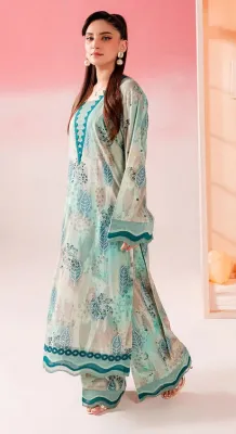 NUREH - LAWN ZARI 2 PIECE UNSTITCHED