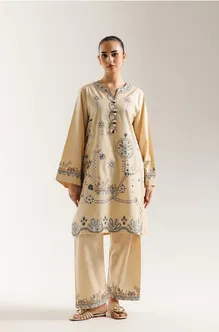 ETHNC  - EMBROIDERED SUIT 2 PIECE