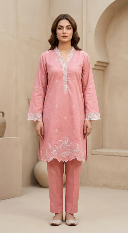 LAKKHANY-01 Piece Ready to wear Jacquard Embroidered Shirt