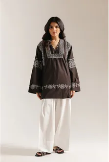 ETHNC - EMBROIDERED KURTI  1 PIECE