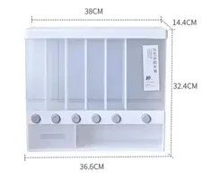 6-in-1 Wall Mounted Food Storage Box for Kitchen