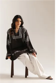 ETHNC - EMBROIDERED KURTI  1 PIECE