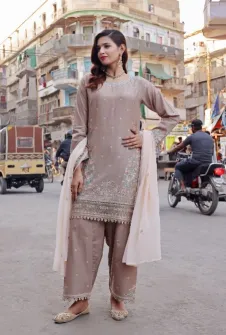 BASANT –  Luxury COTTON Embroidered 3 PIECE 4