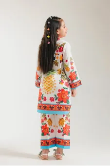 ETHNC BABY - PRINTED DRESS 2 PIECE (5-7)