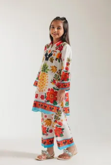 ETHNC BABY - PRINTED DRESS 2 PIECE (5-7)