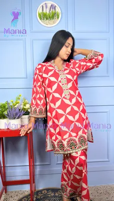 Sunset Bloom // Soft Thai Silk Fabric // Co Ord’s 2PCS Set