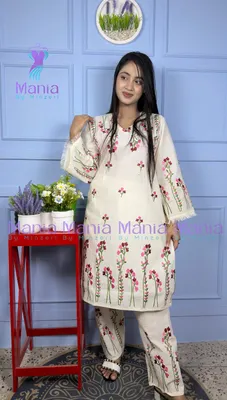 Vanilla Royale// Premium Embroidery Work Cotton Fabric // Co-Ord’s 2PCS Set