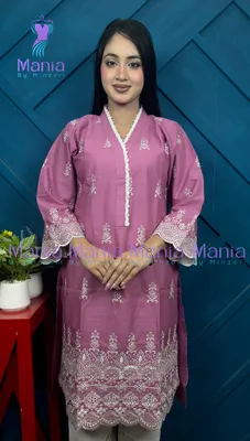 Powder Pink // Chikenkari Work Embroidery Work Cotton Fabric // Co-Ord’s 2PCS Set