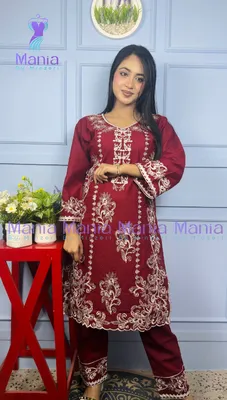 Grace Palette // Premium Embroidery Work Cotton Fabric // Co-Ord’s 2PCS Set
