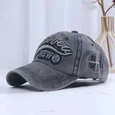 100% Washed Denim Baseball Cap