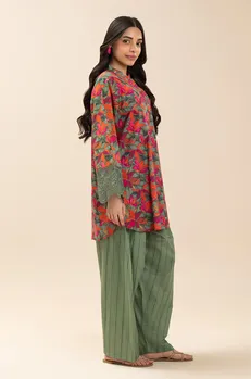 BEECHTREE | EMBROIDERED LAWN SHIRT (PRET)