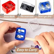 Premium Double-hole pencil Sharpener (2 Pcs)